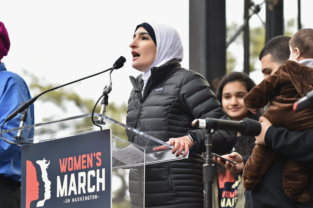 attends the Women's March on Washington on January 21, 2017 in Washington, DC.